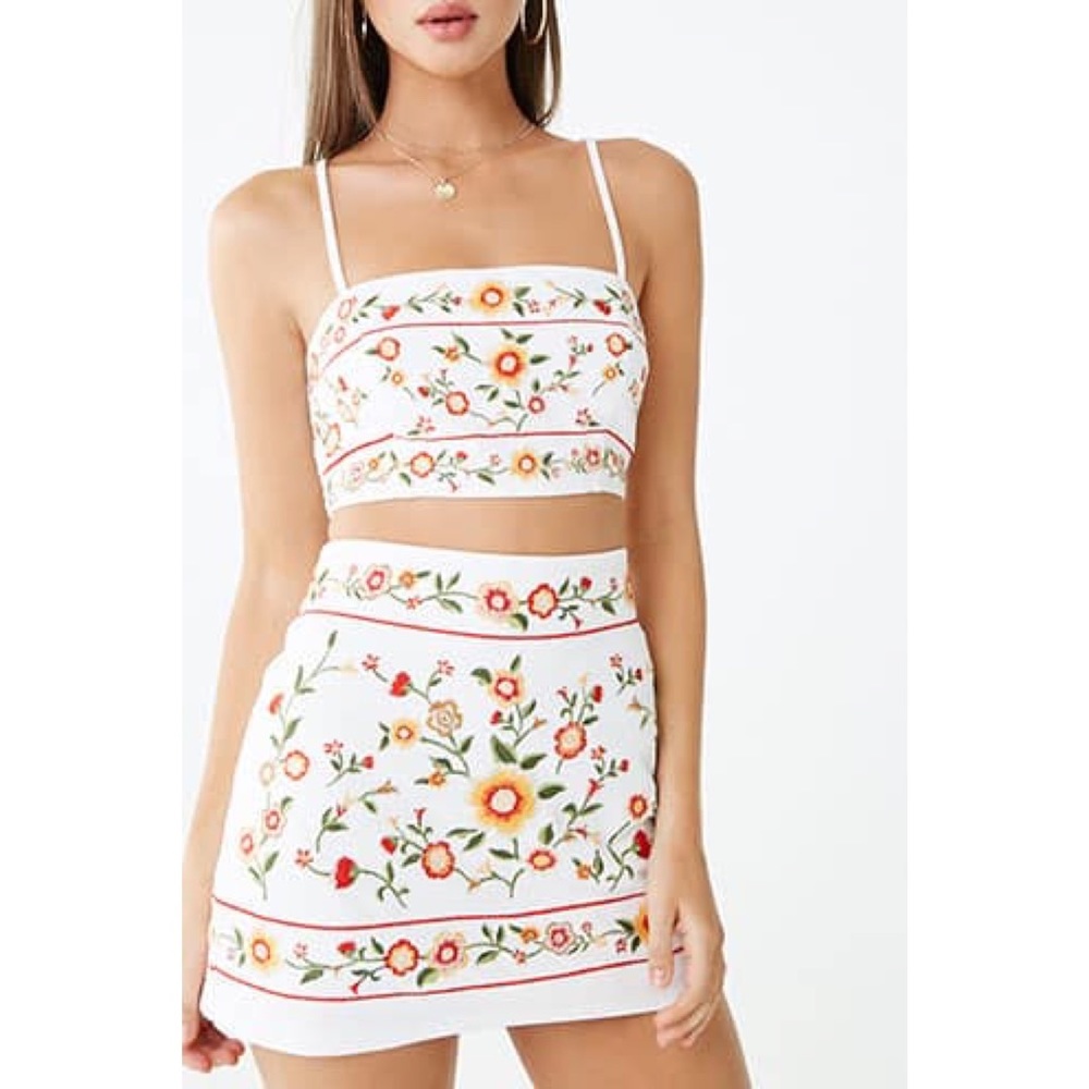 Forever 21 Floral two-piece Set